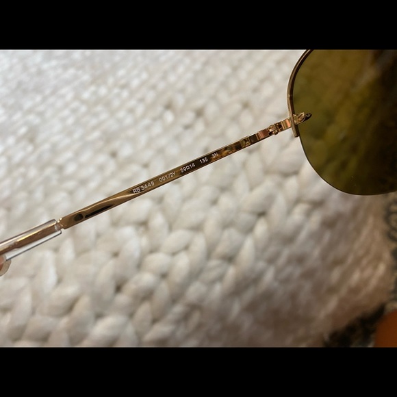 SOLD. Ray-Ban Rose Gold Aviators - Picture 7 of 11